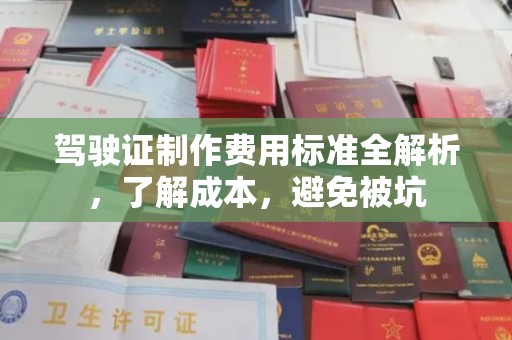 同仁驾驶证制作费用标准全解析，了解成本，避免被坑